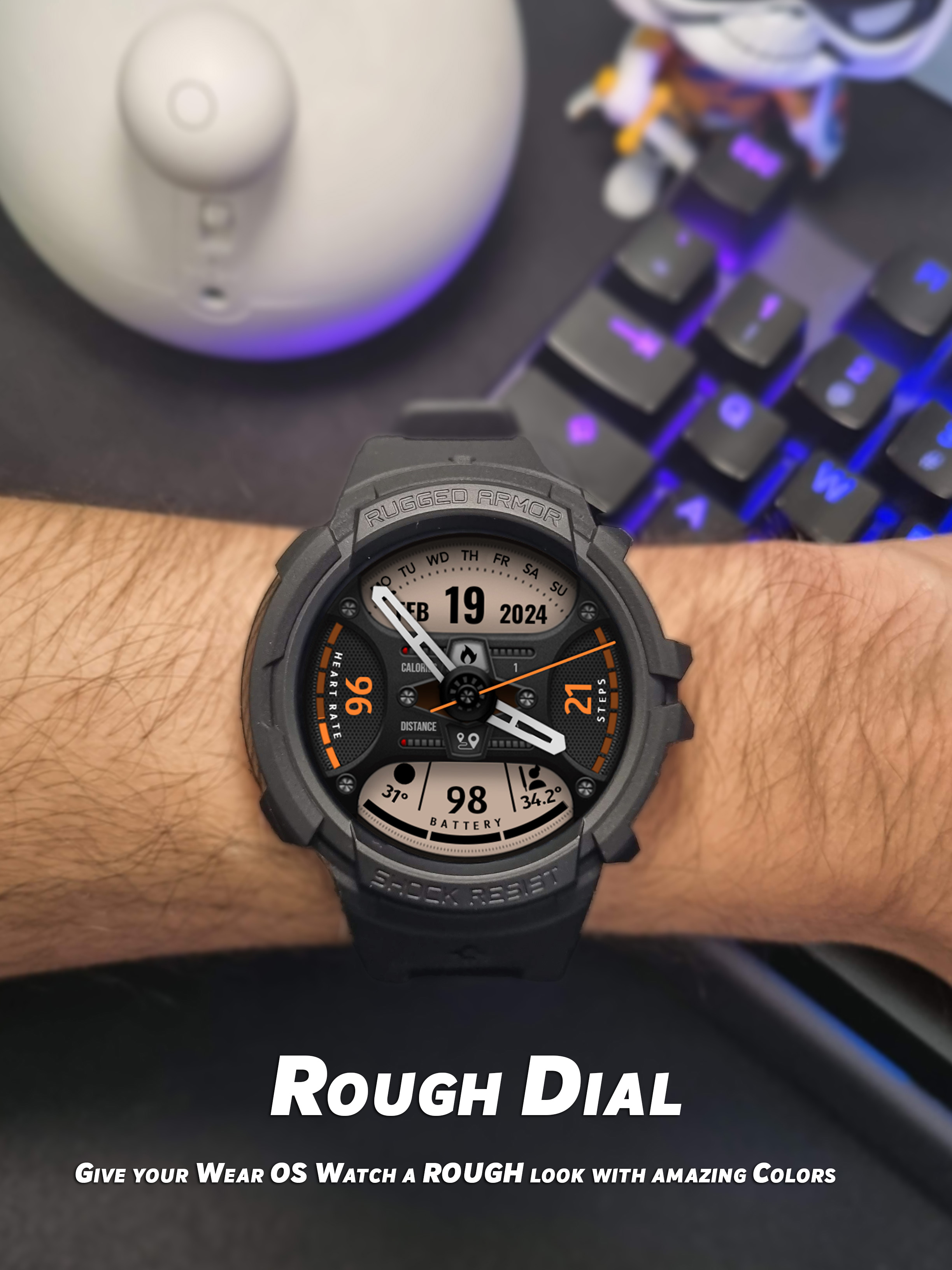 Rough Dial Wear OS watch face